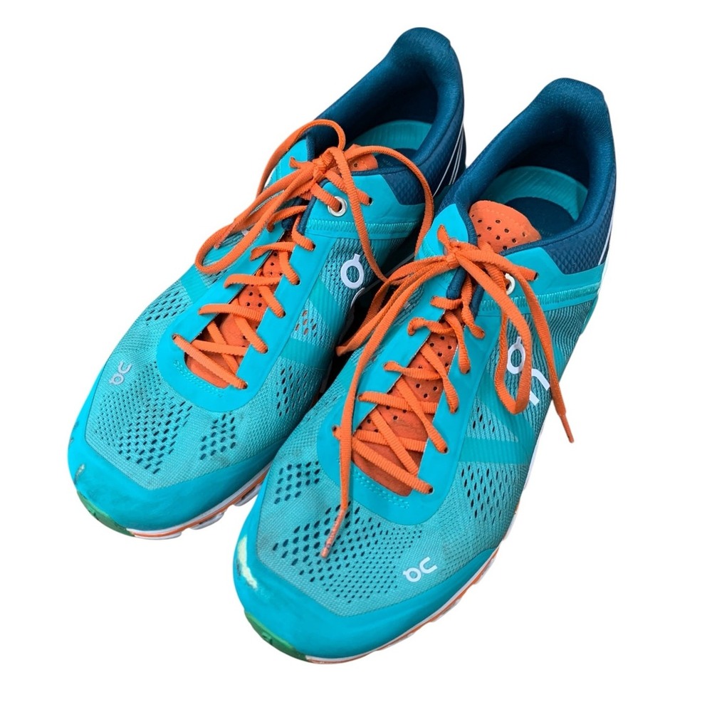 On Cloud 5 Atlantis Flame Blue Orange Swiss Engineered Women's 9.5 Running